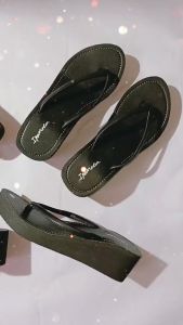 Sandal Wedges Jepit Simple Hellen / Sandal Wedges Wanita Terlaris