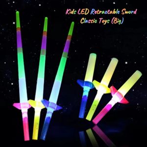 [MSIA SHIP] NOVELTY Kids LED Retractable Sword Classic Toys (Big) Children Birthday Christmas Kindergarten School Celebration Goodies Doorgifts Party Game Present Gift