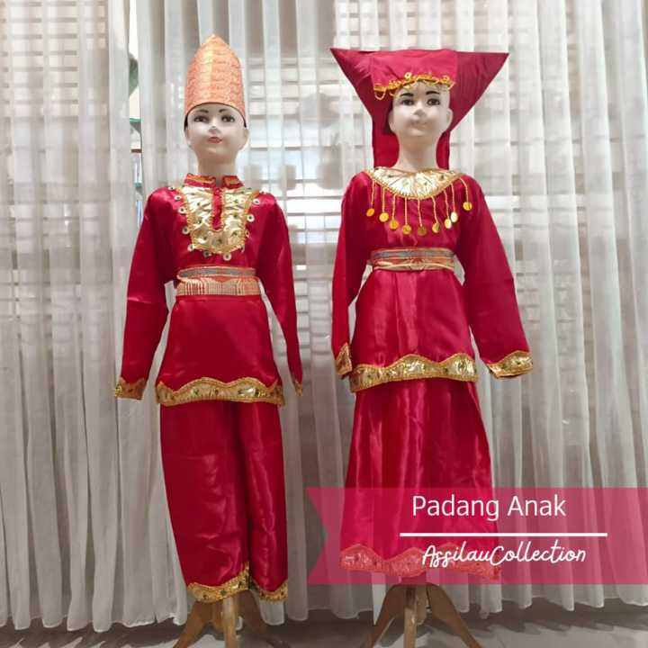 Pakaian Tradisional Sumatera Barat/ Padang Anak// Baju Adat Sumatera ...