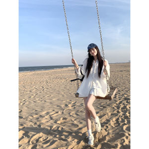 Linen Coastal Lazy White Suit