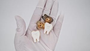 3pc Hoạt Hình Răng Men Bạc Phím Kim Loại - Trâm Cài Áo Hình Nha Sĩ Dễ Thương Trang Sức Túi Đựng Quà Tặng Nhận Thức Về Sức Khỏe Răng Miệng Cho Trẻ Em