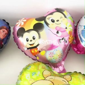 (1Piece) 10Inch Spiderman Heroes Cars Mickey Paw Patrol Princess Frozen Encanto Aluminum Foil Balloon Birthday Party