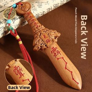 FUGUANGPUZHAO | Amulet Sword Lightning Wood Seven Stars Design Handmade