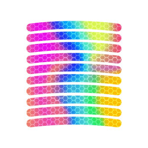 Đêm Dải Phản Quang Hub Dán Xe Đạp Điện Đi Đêm Phụ Kiện Tự Dán Cầu Vồng Trang Trí Cảnh Báo Dán