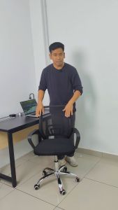 KENZZO Adjustable Swivel Med-Back Mesh Chrome Leg With Tilt / Kerusi Pejabat 4005 / Study Chair / Gaming Chair [Model: 4005/ 948/ 319]