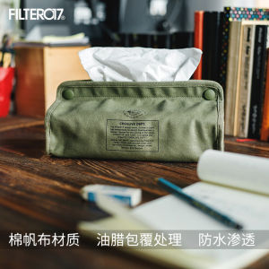 Filter017 กล่องใส่กระดาษเช็ดหน้าแบบผ้าใบสำหรับใช้ในบ้านและกลางแจ้ง ดีไซน์เรียบง่าย ย้อนยุค โมเดิร์น สำหรับใช้ในปาร์ตี้ ตกแต่งบ้าน
