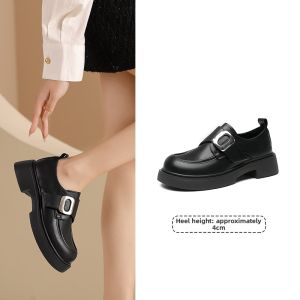 DUSTO | Thick Sole Comfortable Loafers Round Toe Shoes