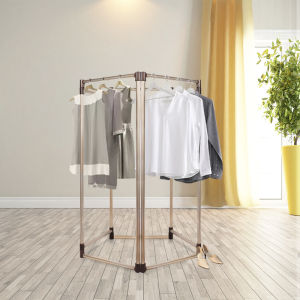 Simple Foldable Single Rod Clothes Drying Rack Indoor Bedroom Balcony Aluminum Wing Type Drying Clothes Hanger Multi Function