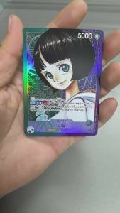 Bandai | 6Pcs One Piece Japanese Anime Collection Card OPCG Monkey D.Luffy Lim Nico Robin Marshall D.Teach Buggy Shanks Game Cards Toys
