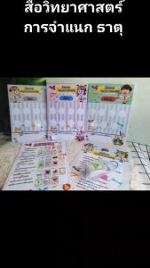 *สื่อการสอน วิชา วิทยาศาสตร์ * บอร์ดการจำแนกธาตุ*เรียนรู้วิทยาศาสตร์ผ่านการเล่น สร้างความสนุกสนานและช่วยให้ผู้เล่นเข้าใจโครงงานวิทยาศาสตร์ เหมาะสำหรับห้องเรียน*3 บอร์ดพร้อมอุปกรณ์ บรรจุในกล่องไดคัท