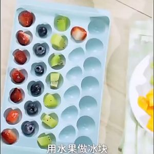 แม่พิมพ์น้ำแข็ง แม่พิมพ์ทำวุ้น แบบก้อนกลม 33 ช่อง / อุปกรณ์เบเกอร์รี่ ขนาด 22.cm homeluck91