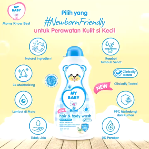 My Baby Hair and Body Wash 200ml // 100ml Botol 2in1