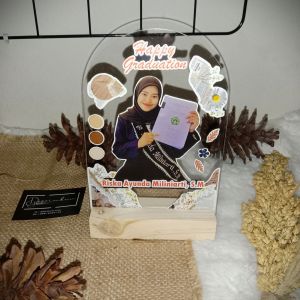 ACRILIC CUSTOM KUBAH A6 | KADO WISUDA | KADO ULANG TAHUN | KADO PERNIKAHAN