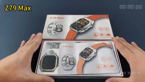 Z79 Max IP68 Bluetooth Call 2.1" IPS NFC Metal Body Watch AI Voice Men Women Sport Compass Outdoor Activities With Steel Strap 2 Straps