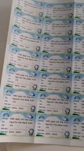 Bộ Nhãn Vở Học Sinh Đa Sắc 40 Miếng + Tem Tiện Dụng Cho Phòng Học