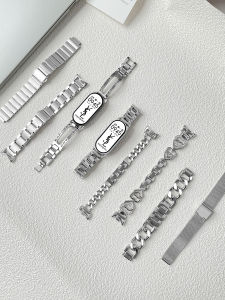 Psnld Silver Metal Ceramic Version Mens Smartwatch Band Compatible with Xiaomi Mi Band 9 10 Universal NFC Band for Summer