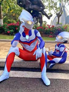 Dikya Ultraman Tight Fitting Performance Costume Boys Suit Adult Version One-Piece Suit for Children And Adults