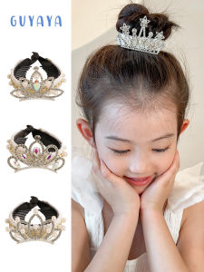 Princess Pearl เครื่องประดับผมสําหรับเด็กผู้หญิง น่ารัก Bun Headwear Crown Updo Hairpin แฟชั่นเด็ก < Ne1> เครื่องประดับผม