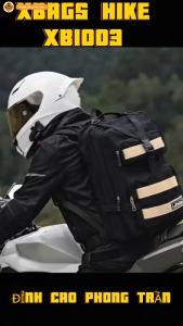 Balo Du Lịch Phượt Xbags Hike XB 1003 - Balo Cá Tính Chống Nước Nhiều Ngăn Phom Đứng Gọn Nhẹ Đi Phượt Du Lịch Nam Nữ