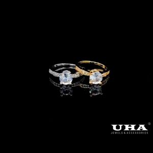 N955 Nhẫn nữ đính đá CZ cao cấp sáng lấp lánh UHA