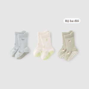 GURCOOC | Vớ Học Đi Chống Trượt Mùa Hè 3 Đôi