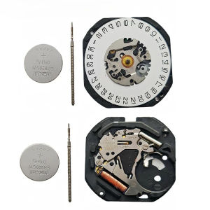 For VX32 movement with date Calendar display movement VX32E Three Hands Calendar Date Metal quartz movement at 3 o‘’clock at 6
