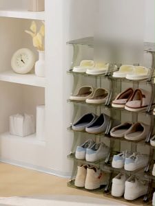 ชั้นรองเท้า วางรองเท้า shoes rack สามารถซ้อนกันได้  ประหยัดพื้นที่ ทนทาน DIYออกแบบ ถอด และประกอบได้ง่าย