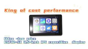 SHCHV | ESP32 MCU 3.5 Inch IPS Capacitive Touch Screen 480x320 8M PSRAM 16M FLASH for Arduino LVGL Development Support WiFi Bluetooth