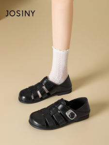 Josiny | Weave Low Heel Versatile Rome Sandals