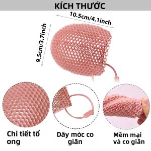 Mũ Tắm Tẩy Tế Bào Chết Tổ Ong Mũ Ngón Tay Thoáng Khí Làm Sạch Da Không Mùi Găng Tay Tắm Bằng Nhựa Nhiều Màu Sắc