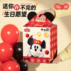 Mickey Mouse Figurine Lamp Practical Birthday Gift for Women New Couple Christmas Souvenir Red Design Sensation Creative Gift
