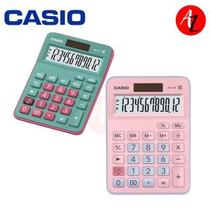 CASIO MX-12B Green Red Pink Light-blue 12 Digits Calculator Colored Mini Desk Type