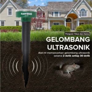 PROMO TERBARU TaffLED Pengusir Tikus Paling Ampuh Kebun Tenaga Surya Taman Ultrasonic Solar Power Mouse Repellent - HR-533