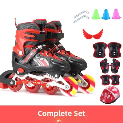 LIWAN | Adjustable Flashing Inline Skates Set