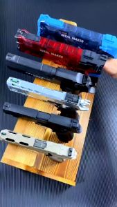 Weal Maker Electric Water Gun Burst Guns Ice Toy Ourdoor Swimming Pool Musim Panas Mainan Air Elektrik