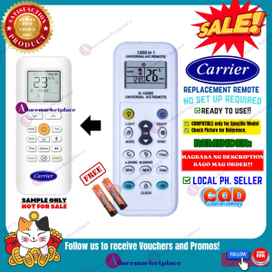 CARRIER AIRCON Remote Universal [**Mag Basa B4 Umorder**] CARRIER AIRCON WINDOW TYPE/ SPLIT TYPE AC Remote NON-INVERTER or FULL DC INVERTER MIDEA Aircon Remote alluremarketplace2ND