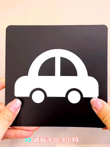 Montessori Black and White Color Visual Flash Card Baby Visual Stimulation Card Newborn Baby Sensory Toy Cards