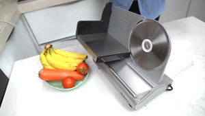 300W Electric Meat Slicer Portable Food Cutter Adjustable Thickness For Home Kitchen