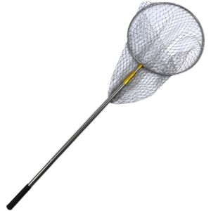 Stainless Steel Strong Horse Dip Net Telescopic Rod Fishing Net Foldable Net Pocket Anti-Hook Net Head Dip Net Full Set of Fishing Gear Supplies