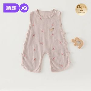 JoynCleon | Cotton Breathable Sleeveless Bamboo-shaped Jumpsuit Romper