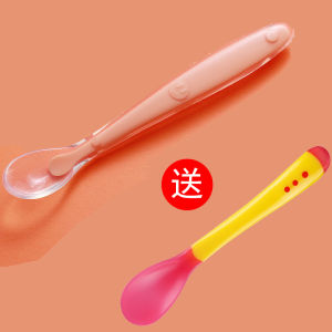 Baby Silicone Spoon for Infant Feeding Rice Porridge Supplementary Food Soft Spoon Children Soup Spoon Newborn Water Drinking Spoon