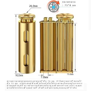 สไตล์โบราณสูบบุหรี่ Maker หนายาสูบ Rolling เครื่องลูกกลิ้งทองเหลืองคู่มือ Mechanical Feeling Retro 70 มม.กระดาษ