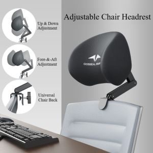Chair Headrest Office Computer Chair Head Pillow Adjustable Backrest with Elevated Head Holder Sleeping Pillow Waist Protection Pillows