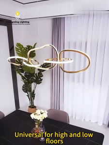 Led Pendant Light For Kitchen Island Dining Room Modern Minimalist Stainless Steel Pendant Lamp Led Tricolor With Remote