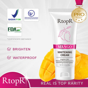 RtopR Mango Whitening Cream Facial Concealer Moisturizing Firming Makeup Lazy Cream Isolate Brighten Skin Colour 60g
