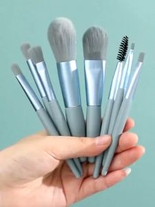 Brush Make Up Kosmetik 1 Set 8 Pcs Aksesoris Alat Make Up Mini Halus Lembut Berkualitas BRS2 NOMIDE