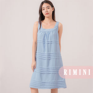 RIMINI - Dress Wanita Vintage Tanpa Lengan Ruffle Mini xs-xl - Tyana Dress - 82413