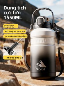 GIANXI | Bình Nước Dung Lượng Lớn Có Cốc Hút Di Động