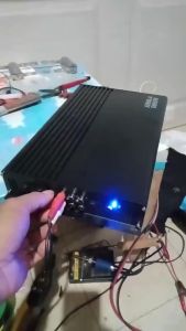 5800W 12V 4 Channel Car Amplifier Subwoofer Class A/B Car Audio Amp Bass Speaker High Power Four-way Amplifier HiFi Audio Stereo Subwoofer