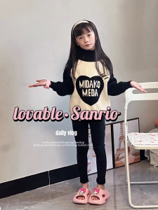 (SG Seller) Sanrio Children Slipper Toe Protection Slippers Girls Anti-Slip Anti-Collision Indoor Slides Outdoor Sandals